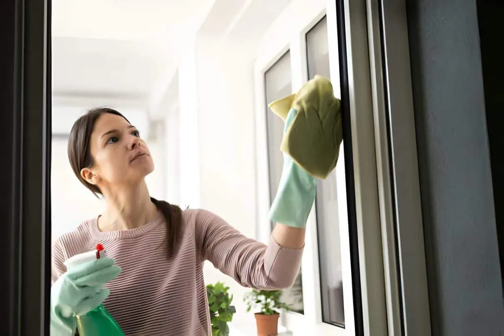 Zena cisti prozore